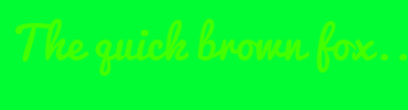 Image with Font Color 41FF00 and Background Color 00FD34